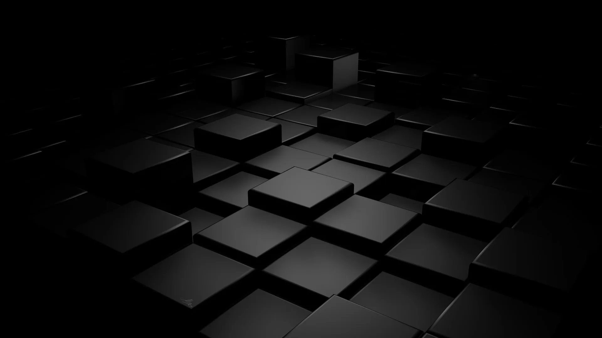 Dark Geometric Cubes in 3D Space